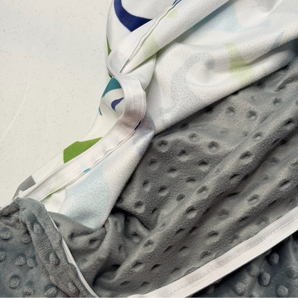 Dinosaur Print Soft Minky Weighted Blanket Duvet Cover - Multicolor - Picture 8 of 13